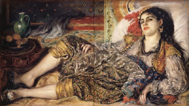 Pierre Renoir Odalisque or Woman of Algiers France oil painting art